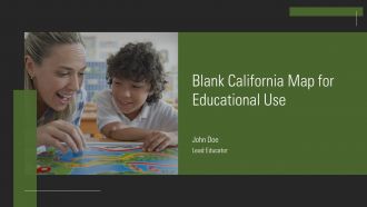Blank California Map For Educational Use PPT PowerPoint AT
