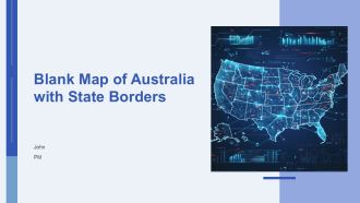 Blank Map Of Australia With State Borders PPT Mockup AT
