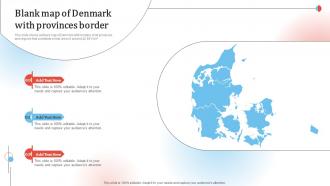 Blank Map Of Denmark With Provinces Border
