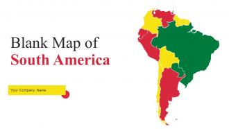 Blank Map Of South America Powerpoint Ppt Template Bundles