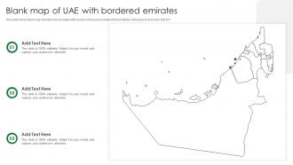 Blank Map Of UAE With Bordered Emirates