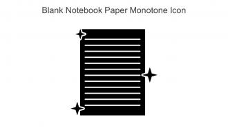 Blank Notebook Paper Monotone Icon In Powerpoint Pptx Png And Editable Eps Format