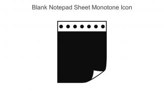 Blank Notepad Sheet Monotone Icon In Powerpoint Pptx Png And Editable Eps Format