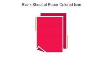 Blank Sheet Of Paper Colored Icon In Powerpoint Pptx Png And Editable Eps Format
