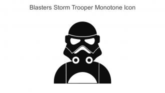 Blasters Storm Trooper Monotone Icon In Powerpoint Pptx Png And Editable Eps Format