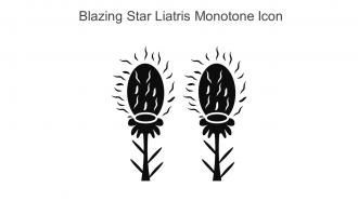 Blazing Star Liatris Monotone Icon In Powerpoint Pptx Png And Editable Eps Format