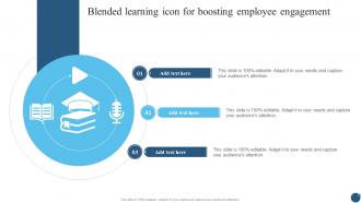 Blended Learning Icon For Boosting Employee Engagement