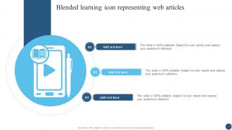 Blended Learning Icon Representing Web Articles