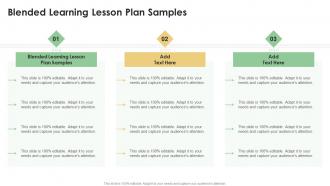 Blended Learning Lesson Plan Samples In Powerpoint And Google Slides Cpb