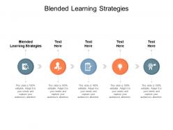 Blended learning strategies ppt powerpoint presentation infographic template example introduction cpb