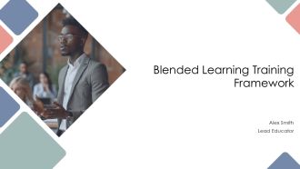 Blended Learning Training Framework PPT Mockup AT
