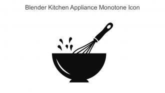 Blender Kitchen Appliance Monotone Icon In Powerpoint Pptx Png And Editable Eps Format