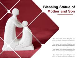 Blessing statue of mother and son