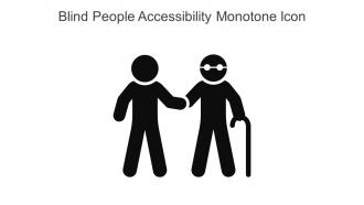 Blind People Accessibility Monotone Icon In Powerpoint Pptx Png And Editable Eps Format