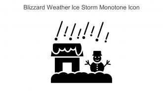 Blizzard Weather Ice Storm Monotone Icon In Powerpoint Pptx Png And Editable Eps Format