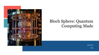 Bloch Sphere Quantum Computing Made PPT Sample AT