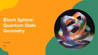 Bloch Sphere Quantum State Geometry PPT Mockup AT