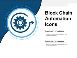 Block chain automation icons powerpoint images