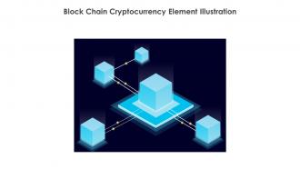 Block Chain Cryptocurrency Element Illustration