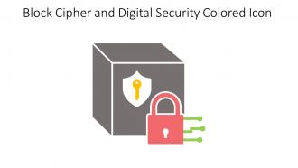 Block Cipher And Digital Security Colored Icon In Powerpoint Pptx Png And Editable Eps Format