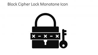 Block Cipher Lock Monotone Icon In Powerpoint Pptx Png And Editable Eps Format