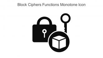 Block Ciphers Functions Monotone Icon In Powerpoint Pptx Png And Editable Eps Format