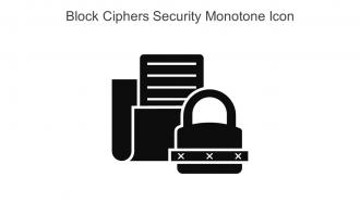 Block Ciphers Security Monotone Icon In Powerpoint Pptx Png And Editable Eps Format