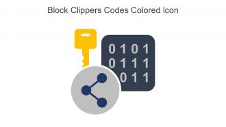 Block Clippers Codes Colored Icon In Powerpoint Pptx Png And Editable Eps Format