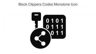 Block Clippers Codes Monotone Icon In Powerpoint Pptx Png And Editable Eps Format