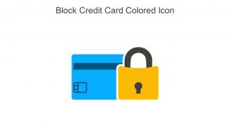 Block Credit Card Colored Icon In Powerpoint Pptx Png And Editable Eps Format
