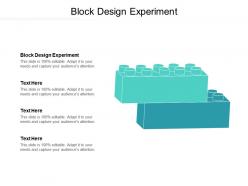 Block design experiment ppt powerpoint presentation infographic template clipart cpb