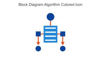 Block Diagram Algorithm Colored Icon In Powerpoint Pptx Png And Editable Eps Format