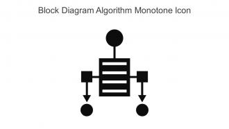 Block Diagram Algorithm Monotone Icon In Powerpoint Pptx Png And Editable Eps Format