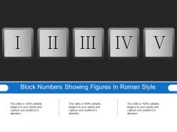 Block numbers showing figures in roman style