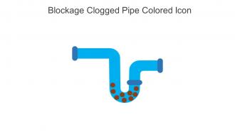 Blockage Clogged Pipe Colored Icon In Powerpoint Pptx Png And Editable Eps Format
