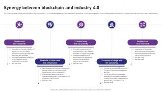 Blockchain 4 0 Pioneering The Next Synergy Between Blockchain And Industry 4 0 BCT SS