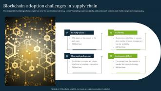 Blockchain Adoption Challenges In Supply Chain