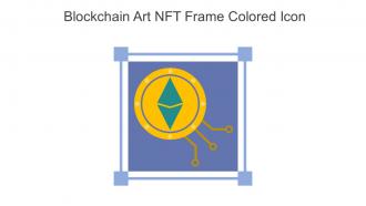 Blockchain Art NFT Frame Colored Icon In Powerpoint Pptx Png And Editable Eps Format