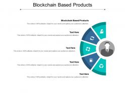 Blockchain based products ppt powerpoint presentation model design inspiration cpb