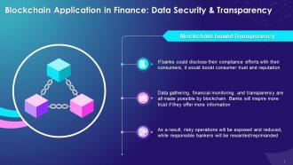Blockchain Based Transparency In Financial Institutions Training Ppt