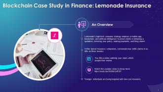Blockchain Case Study For Lemonade Low Cost Insurance Training Ppt