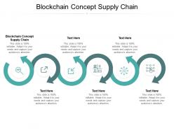 Blockchain concept supply chain ppt powerpoint presentation professional graphics design cpb
