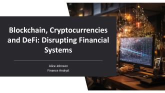 Blockchain Cryptocurrencies And Defi Disrupting Financial Systems PPT Outline AT