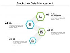 Blockchain data management ppt powerpoint presentation gallery infographics cpb