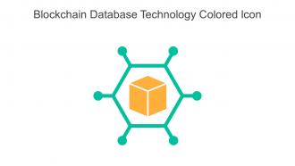 Blockchain Database Technology Colored Icon In Powerpoint Pptx Png And Editable Eps Format