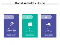 Blockchain digital marketing ppt powerpoint presentation model template cpb