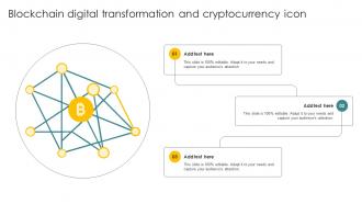 Blockchain Digital Transformation And Cryptocurrency Icon