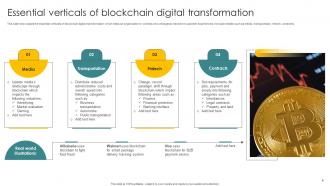 Blockchain Digital Transformation Powerpoint Ppt Template Bundles Idea Best
