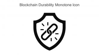 Blockchain Durability Monotone Icon In Powerpoint Pptx Png And Editable Eps Format