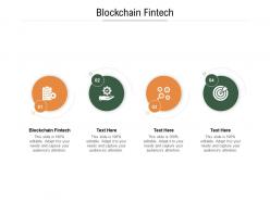 Blockchain fintech ppt powerpoint presentation infographic template objects cpb